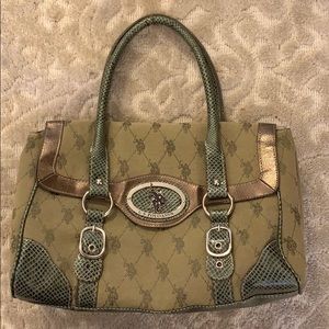 Vintage Ralph Lauren green purse